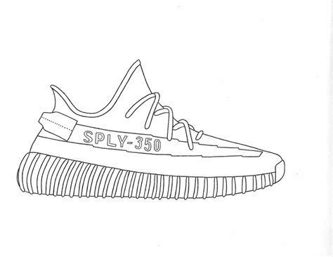 yeezy kleurplaat|adidas yeezy boost 350 coloring page.